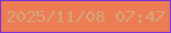 文字の大きさ：4、枠の色：7d2edb、背景の色：ed7b54、文字の色：d4a87c 無料ブログパーツのブログ時計