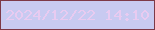 文字の大きさ：1、枠の色：7d3948、背景の色：c8caf1、文字の色：e8cbf1 無料ブログパーツのブログ時計