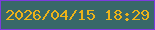文字の大きさ：1、枠の色：7d3bdd、背景の色：386868、文字の色：edb319 無料ブログパーツのブログ時計