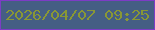 文字の大きさ：1、枠の色：7d3cc5、背景の色：455e84、文字の色：899735 無料ブログパーツのブログ時計