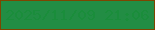 文字の大きさ：5、枠の色：7d4500、背景の色：228d44、文字の色：1a8d3b 無料ブログパーツのブログ時計
