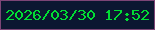 文字の大きさ：5、枠の色：7d4576、背景の色：0c1731、文字の色：01dd34 無料ブログパーツのブログ時計