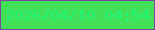 文字の大きさ：2、枠の色：7d48a1、背景の色：42df59、文字の色：1df877 無料ブログパーツのブログ時計
