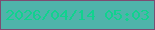 文字の大きさ：3、枠の色：7d4c71、背景の色：4fb4aa、文字の色：11d28e 無料ブログパーツのブログ時計