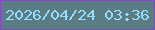 文字の大きさ：1、枠の色：7d4cc3、背景の色：5b7c83、文字の色：95ddff 無料ブログパーツのブログ時計