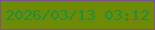 文字の大きさ：4、枠の色：7d508e、背景の色：6e8b07、文字の色：1f8f3c 無料ブログパーツのブログ時計