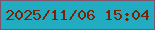 文字の大きさ：2、枠の色：7d546c、背景の色：22acc2、文字の色：7a2203 無料ブログパーツのブログ時計