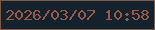 文字の大きさ：1、枠の色：7d5948、背景の色：13222d、文字の色：9a5a4a 無料ブログパーツのブログ時計