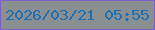 文字の大きさ：3、枠の色：7d5ec8、背景の色：8a8f92、文字の色：1d6fb4 無料ブログパーツのブログ時計