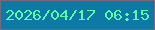 文字の大きさ：3、枠の色：7d657a、背景の色：0d79a5、文字の色：5ef8aa 無料ブログパーツのブログ時計