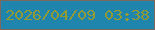 文字の大きさ：1、枠の色：7d675f、背景の色：2085ad、文字の色：909b38 無料ブログパーツのブログ時計