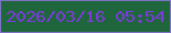 文字の大きさ：1、枠の色：7d73c4、背景の色：20663c、文字の色：7d3adf 無料ブログパーツのブログ時計