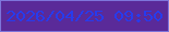 文字の大きさ：4、枠の色：7d75db、背景の色：5a2a99、文字の色：273bed 無料ブログパーツのブログ時計
