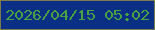 文字の大きさ：2、枠の色：7d7a4d、背景の色：0a2f84、文字の色：47a244 無料ブログパーツのブログ時計
