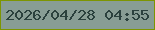 文字の大きさ：1、枠の色：7d9501、背景の色：889d94、文字の色：2b413d 無料ブログパーツのブログ時計