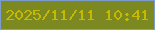 文字の大きさ：1、枠の色：7d9cce、背景の色：7b8920、文字の色：c7b901 無料ブログパーツのブログ時計