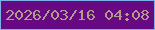 文字の大きさ：3、枠の色：7dafe8、背景の色：660982、文字の色：b19c8c 無料ブログパーツのブログ時計
