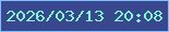 文字の大きさ：1、枠の色：7dbefe、背景の色：39488e、文字の色：82f8d4 無料ブログパーツのブログ時計