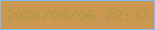 文字の大きさ：4、枠の色：7dbffc、背景の色：cb9854、文字の色：b39a40 無料ブログパーツのブログ時計