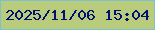 文字の大きさ：5、枠の色：7dc0d1、背景の色：b9cc7b、文字の色：021171 無料ブログパーツのブログ時計