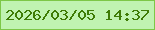 文字の大きさ：3、枠の色：7dc747、背景の色：c0f3b1、文字の色：3e7b05 無料ブログパーツのブログ時計