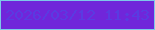 文字の大きさ：3、枠の色：7dc8e9、背景の色：7026da、文字の色：5a3be1 無料ブログパーツのブログ時計