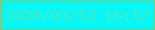 文字の大きさ：3、枠の色：7dc97d、背景の色：05f7f8、文字の色：4ce8b6 無料ブログパーツのブログ時計