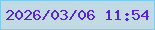 文字の大きさ：1、枠の色：7dccf0、背景の色：c2dae4、文字の色：5824d8 無料ブログパーツのブログ時計
