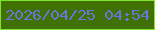 文字の大きさ：5、枠の色：7de52b、背景の色：417105、文字の色：6278dd 無料ブログパーツのブログ時計