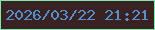 文字の大きさ：3、枠の色：7de9ad、背景の色：3b2222、文字の色：5391ce 無料ブログパーツのブログ時計