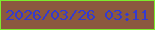 文字の大きさ：1、枠の色：7deb2e、背景の色：8b583f、文字の色：343acf 無料ブログパーツのブログ時計