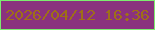 文字の大きさ：2、枠の色：7dec70、背景の色：8a327e、文字の色：9e6f18 無料ブログパーツのブログ時計