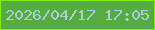 文字の大きさ：1、枠の色：7dee08、背景の色：55ac40、文字の色：afccdf 無料ブログパーツのブログ時計