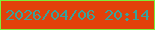 文字の大きさ：1、枠の色：7dee39、背景の色：e2410a、文字の色：39a29b 無料ブログパーツのブログ時計