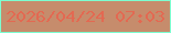 文字の大きさ：3、枠の色：7dfdd0、背景の色：c68c6c、文字の色：e36952 無料ブログパーツのブログ時計