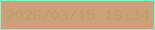 文字の大きさ：3、枠の色：7dfed8、背景の色：c9a17a、文字の色：c29d6b 無料ブログパーツのブログ時計