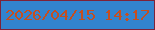 文字の大きさ：4、枠の色：7e2239、背景の色：3284cf、文字の色：c54e1f 無料ブログパーツのブログ時計