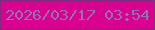 文字の大きさ：5、枠の色：7e2c7e、背景の色：d9018f、文字の色：9471b2 無料ブログパーツのブログ時計
