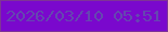 文字の大きさ：2、枠の色：7e3496、背景の色：7a08cd、文字の色：6547b0 無料ブログパーツのブログ時計