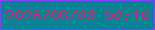 文字の大きさ：1、枠の色：7e45fe、背景の色：028495、文字の色：c22976 無料ブログパーツのブログ時計