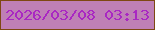 文字の大きさ：4、枠の色：7e4813、背景の色：bf80b6、文字の色：a928c2 無料ブログパーツのブログ時計