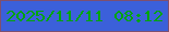 文字の大きさ：4、枠の色：7e4f6f、背景の色：3b60da、文字の色：02a509 無料ブログパーツのブログ時計