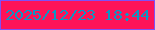 文字の大きさ：1、枠の色：7e50f6、背景の色：fd1358、文字の色：0b96c5 無料ブログパーツのブログ時計