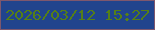 文字の大きさ：1、枠の色：7e576d、背景の色：21448d、文字の色：557f16 無料ブログパーツのブログ時計