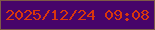 文字の大きさ：1、枠の色：7e5947、背景の色：47046a、文字の色：d9370d 無料ブログパーツのブログ時計