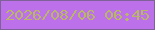 文字の大きさ：2、枠の色：7e6197、背景の色：bc71eb、文字の色：b9b767 無料ブログパーツのブログ時計