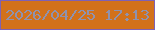 文字の大きさ：5、枠の色：7e61b5、背景の色：d2711b、文字の色：8f92af 無料ブログパーツのブログ時計