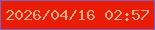 文字の大きさ：3、枠の色：7e62c2、背景の色：e91c05、文字の色：d9ad87 無料ブログパーツのブログ時計