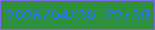文字の大きさ：2、枠の色：7e6ae7、背景の色：2e8f3c、文字の色：2a75f6 無料ブログパーツのブログ時計