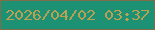 文字の大きさ：1、枠の色：7e6d46、背景の色：1c9173、文字の色：b9a053 無料ブログパーツのブログ時計